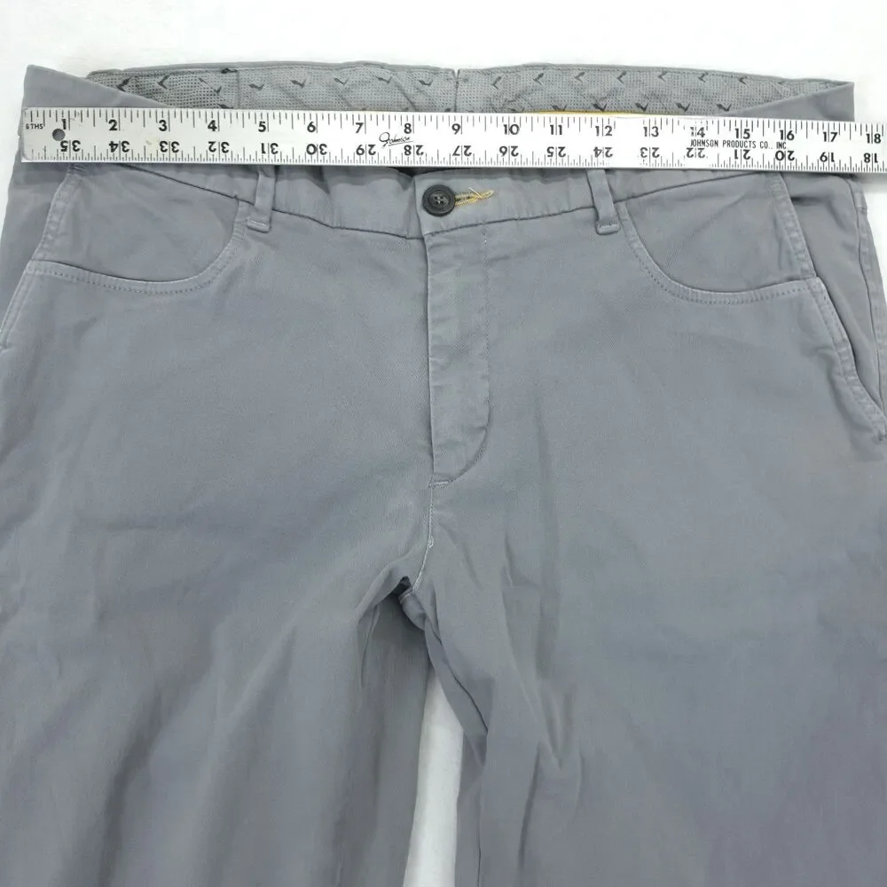 Trussardi Pants Chinos Jeans Men's 52 (Measures 35x33) Gray Casual